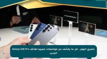 حصري اليوم.. كل ما يكشف عن مواصفات مميزة لهاتف Galaxy S26 Pro الجديد